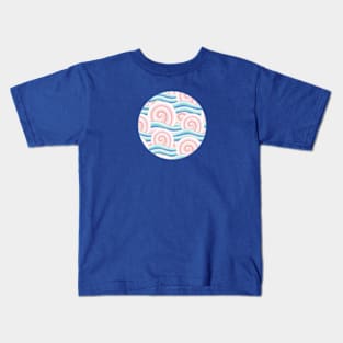 Pink Blue Kimono Bouquet Kids T-Shirt